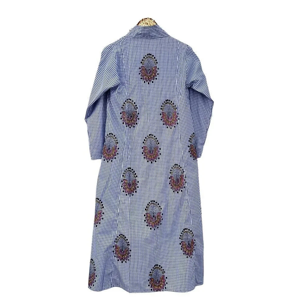 Cotton Hand Block Print Floral Dress - Picture 11 of 13